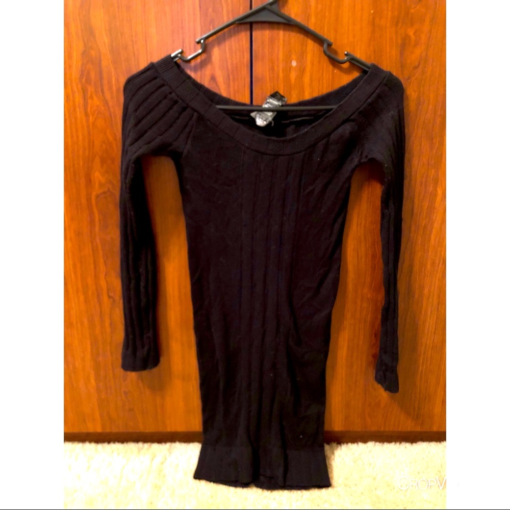 Sexy off the shoulder sweater dress